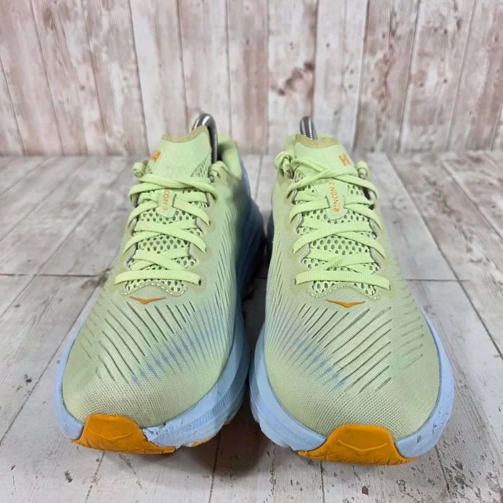 Hoka One One Rincon 3 Wide Women 9D Running Shoes Blue Green 1121371 BSSNG